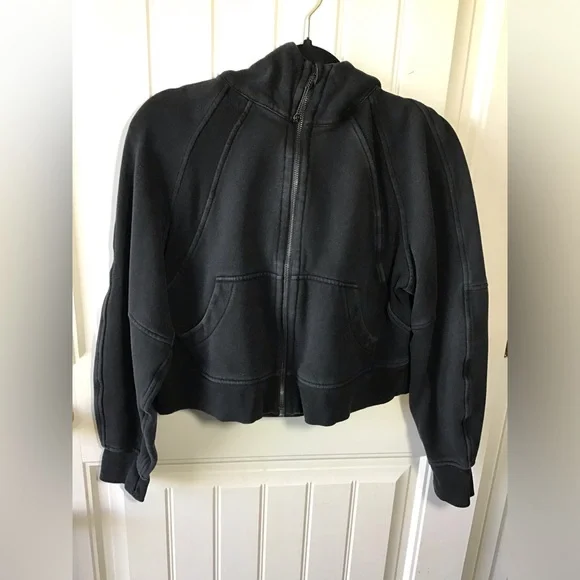 Lululemon oversized full-zip scuba black xs/s! - Picture 1 of 11